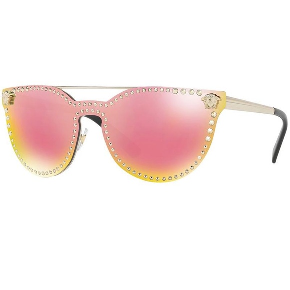 versace pink mirror sunglasses